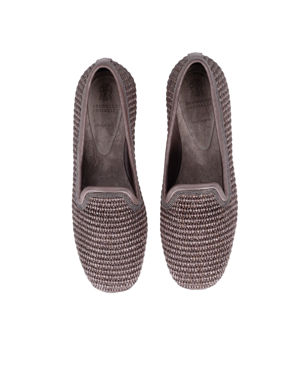 shop BRUNELLO CUCINELLI  Scarpa: Brunello Cucinelli slipper in rafia techno con Precious Trim.
Fodera in camoscio.
Suola in cuoio con tacco in gomma e isola antiscivolo sotto alla punta.
Decorazione in monile Nickel-free.
Composizione: 52% COTONE, 48% POLIAMMIDE.
Made in Italy.. MZ39C2923-C300 number 1088343